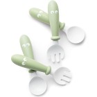BabyBjörn Bestick Sked&Gaffel 2-pack Blekgrön