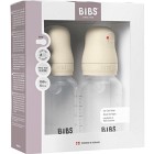 BIBS Baby Bottle Round Silicone 2-pack 150 ml Slow Flow Ivory
