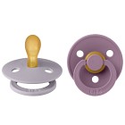 BIBS Colour 2-pack Latex Size 1 Symmetrical Fossil Grey/Mauve