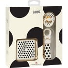BIBS Gift Set Polka Soothe & Go Latex Size 2, Ivory Black