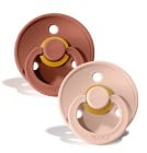 BIBS Colour Latex Napp 2-pack 0-6m (Woodchuck/Blush)