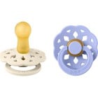 BIBS Pacifier Boheme 2-pack Latex Size 2, Ivory/Hush