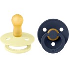 BIBS Pacifier Colour 2 st Latex Size 2 Luna/Deep space