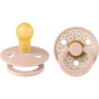 BIBS Pacifier Studio Colour 2-pack Jasmine Latex Size 1 Blush Mix