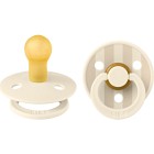 BIBS Pacifier Studio Colour 2-pack Pin Latex Size 1 Ivory Vanilla Mix