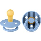 BIBS Pacifier Studio Colour 2-pack Pin Latex Size 1 Sky Blue Mix