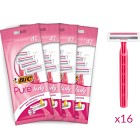 BIC Pure Lady Pink Multipack rakhyvlar 16 st