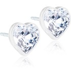 Blomdahl MP Heart 6 mm Crystal