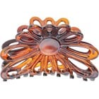 Bon Dep Flower Hair Claw 8 cm, Horn