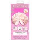 Brushworks Double Layer Satin Hair Bonnet Ballet Pink