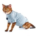 BUSTER Body Suit Step'n Go för katter med CalmDown knapphållare, S, Deep Blue