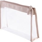 Cailap Transparent/Beige sminkväska, TPU