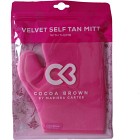 Cocoa Brown Velvet Thumb Tanning Mitt