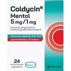 Coldycin Mentol 5 mg/1 mg, 24 st sugtabletter