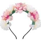 Dazzling Blom-diadem med rosa och vita blommor