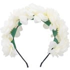 Dazzling Blom-diadem med vita blommor