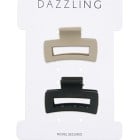 Dazzling Hair  Clip Square Mini 2-pack