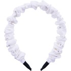 Dazzling Head Band Pearls, White