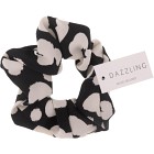Dazzling Scrunchie Black White