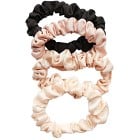 Dazzling Scrunchies 4-pack Svart/Beige