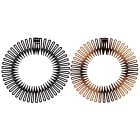 Dazzling Zig-zag Head Band Black & Brown 2 st