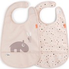 Done by Deer Bib with velcro 2-pack Ozzo Powder