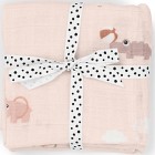 Done by Deer Burp Cloth 2-pack Playground, Powder