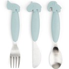 Done by Deer Easy-Grip Cutlery Set Deer Friends, Blue