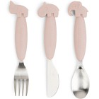 Done by Deer Easy-Grip Cutlery Set Deer Friends, Powder