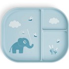 Done by Deer Foodie Compartment Plate Elphee, Blue