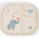 Done by Deer Foodie Compartment Plate, Celebration Sand