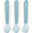 Done by Deer Foodie Easy-Grip Baby Spoon 3-pack, Blue