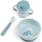 Done by Deer Foodie First Meal Set with suction Elphee, Blue