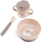 Done by Deer Foodie First Meal Set with suction Happy Clouds, Powder