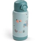 Done by Deer Insulated Straw Bottle, Tiny Farm Blue 340 ml