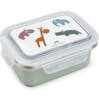 Done by Deer Metal Lunch Box Deer Friends, Green