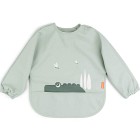 Done by Deer Sleeved Pocket Bib Croco, Green