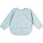 Done by Deer Sleeved Pocket Bib Happy Dots, Blue