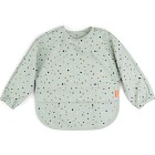 Done by Deer Sleeved Pocket Bib Happy Dots, Green