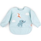Done by Deer Sleeved Pocket Bib Playground, Blue