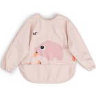 Done by Deer Sleeved Pocket Bib Tiny Farm, Powder