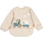 Done by Deer Sleeved Pocket Bib Tiny Farm Sand
