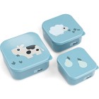 Done by Deer Snack Box Set Tiny Farm, Blue