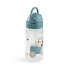 Done by Deer Straw bottle Tiny Farm Blue 350 ml