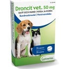 Droncit vet. tablett 50 mg 24 st