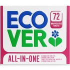 Ecover Disktabletter All-in-One Citrus 1,26 kg (72 st)
