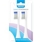 Ekulf Sonic Powerbrush White Refill 2 st