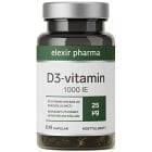 Elexir D3-vitamin 1000 IE 100 kapslar