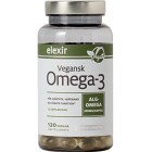 Elexir Pharma Omega-3 Vegansk 120 kapslar