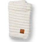 Elodie Furry Knit Blanket Vanilla White